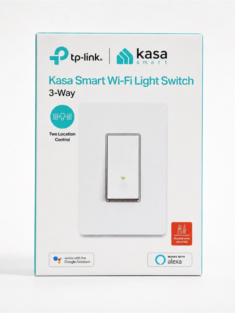 TP-Link Kasa Smart WiFi Light Switch 3-Way Two Location Control
